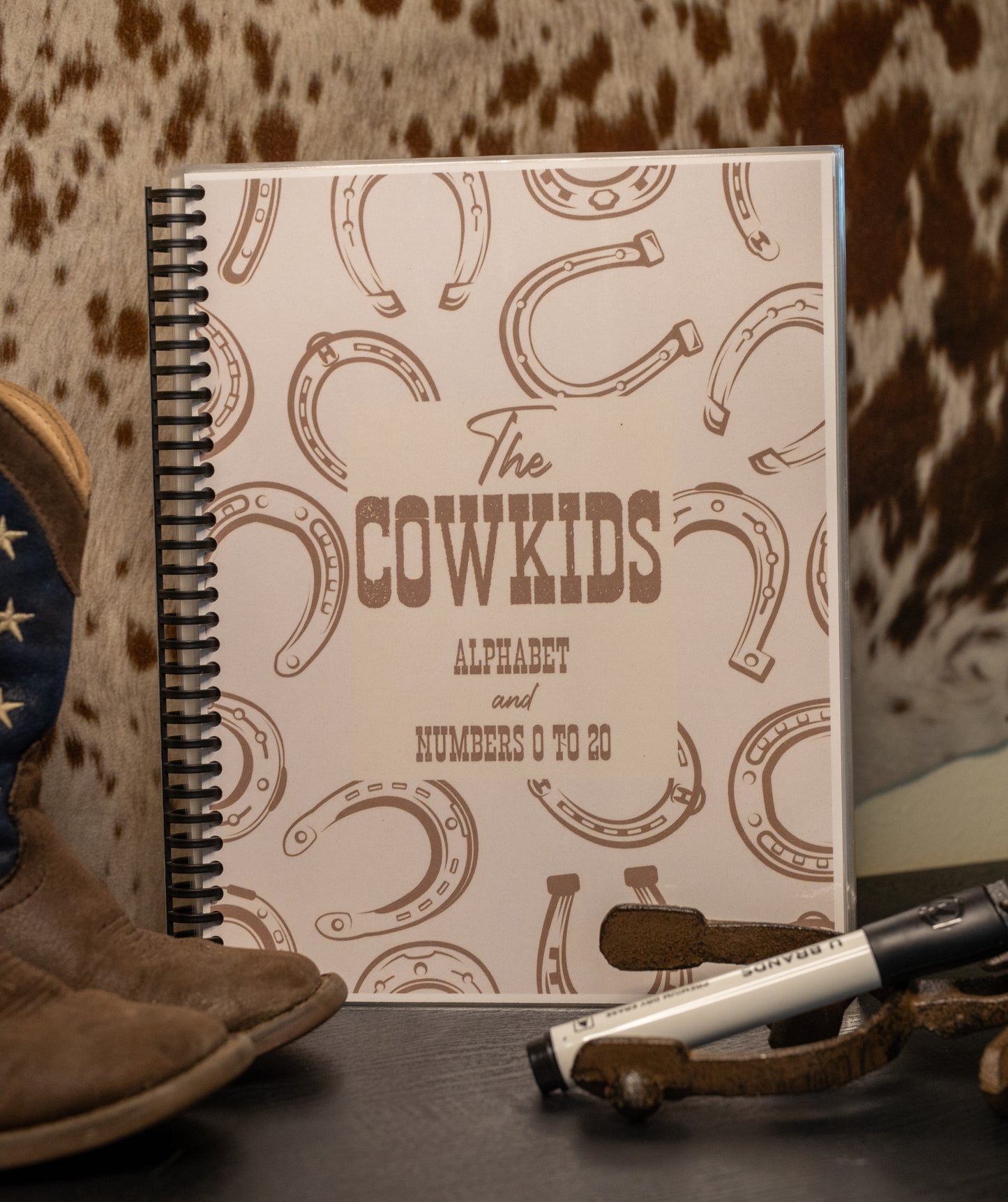 The Cowkids Alphabet and Numbers 0-20 - Dry Erase Workbook