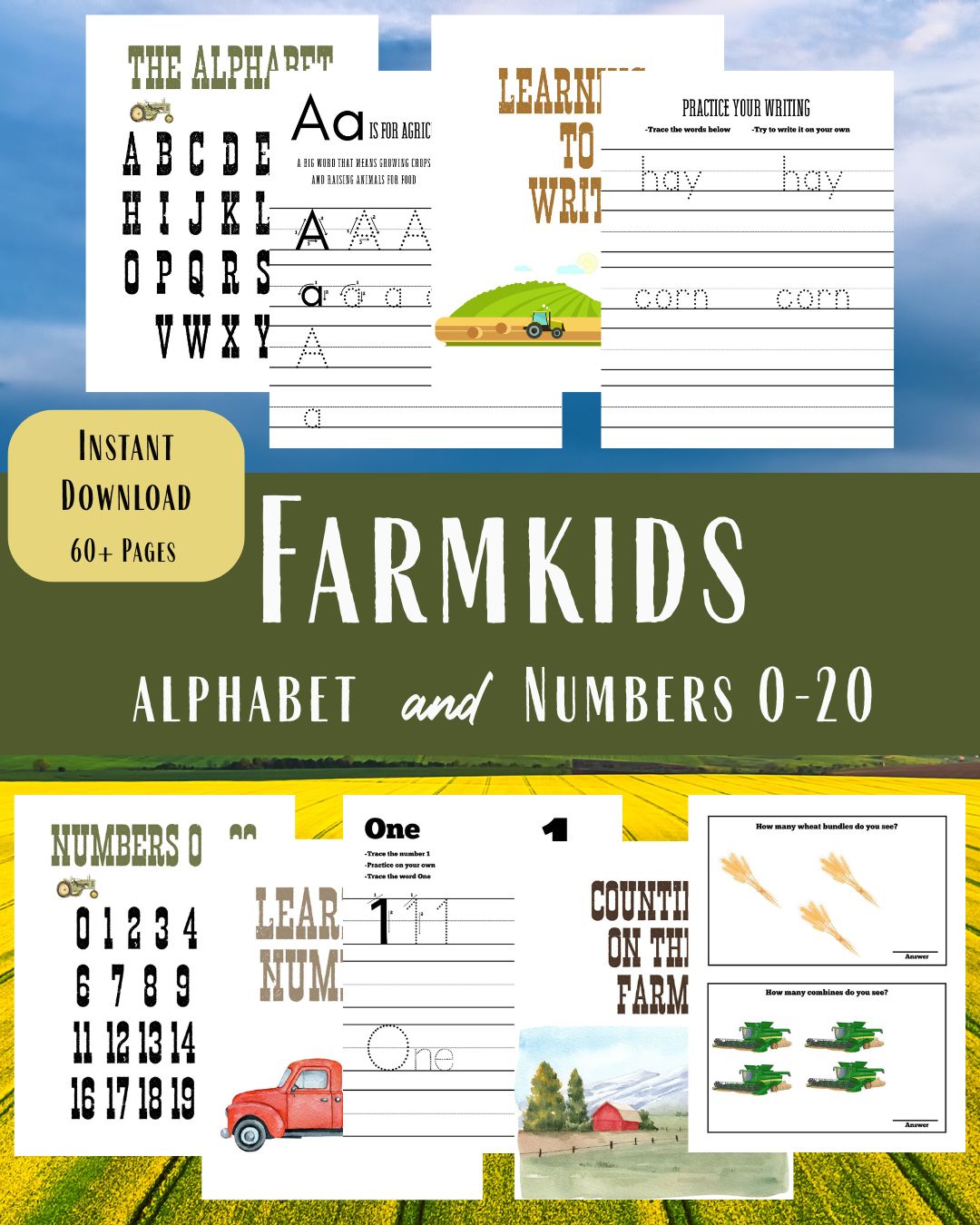 The Farmkids Workbook - Digital Download