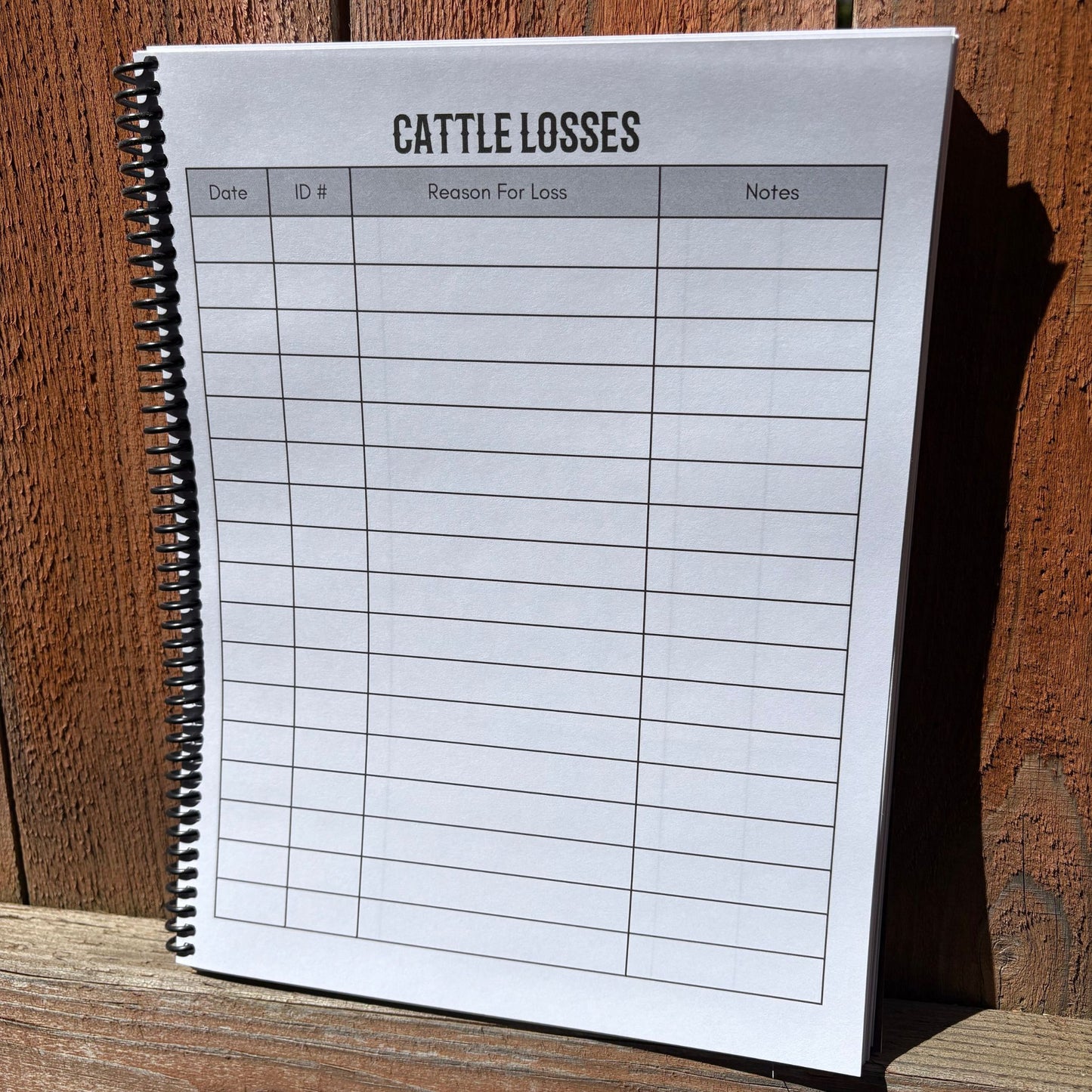 Cow Calf Records Book