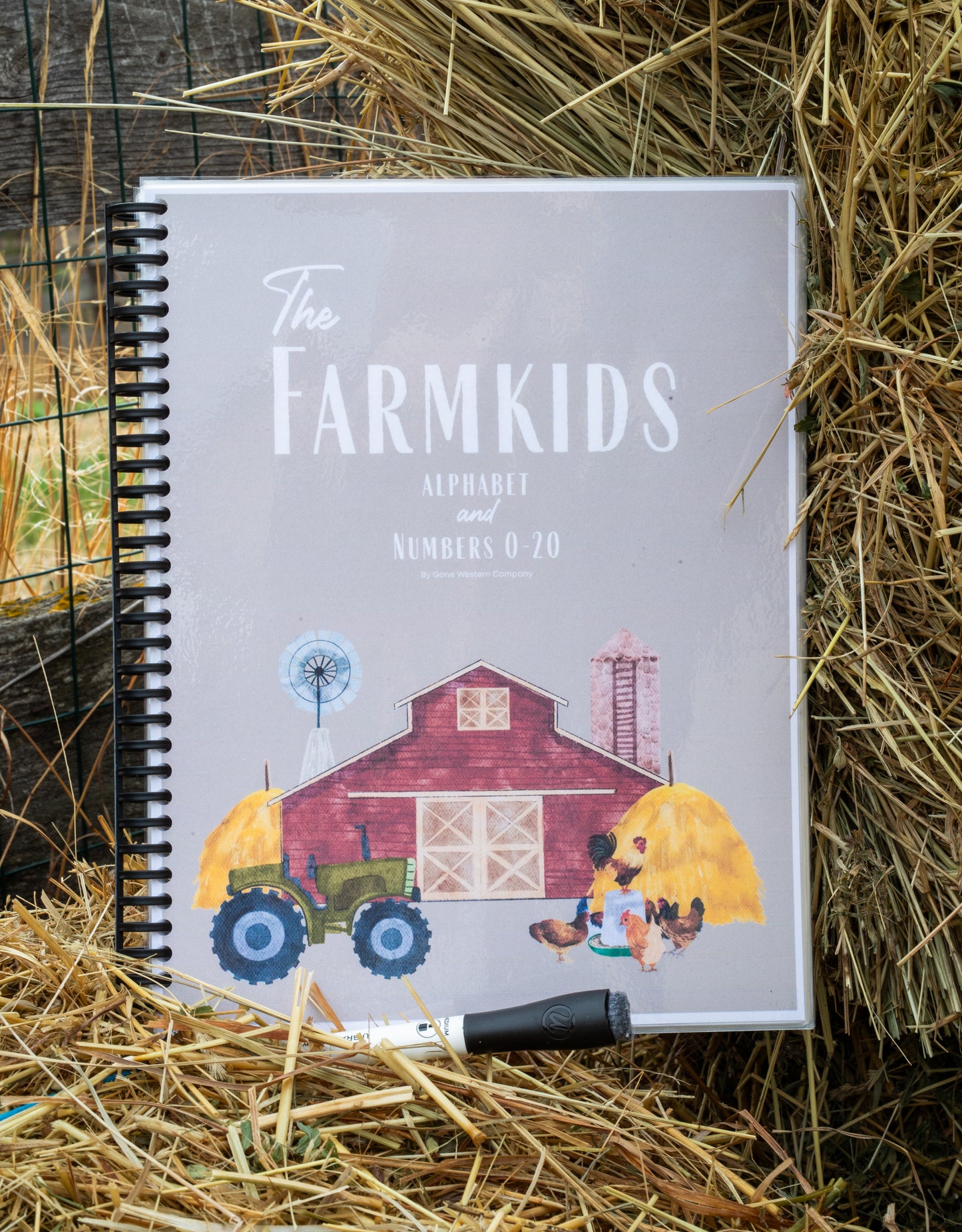 The Farmkids Alphabet and Numbers 0-20 - Dry Erase Workbook