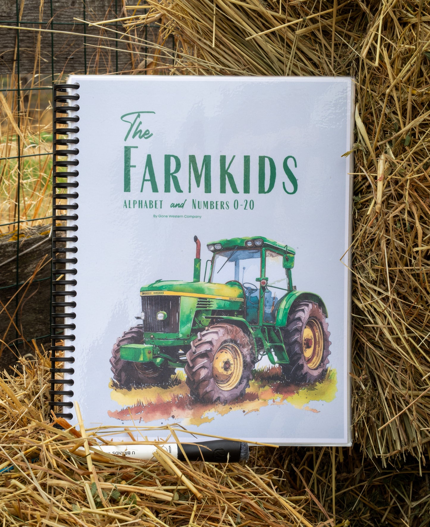 The Farmkids Alphabet and Numbers 0-20 - Dry Erase Workbook