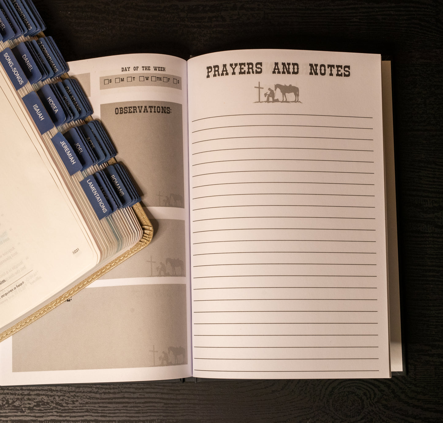 Bible Study Journal - Praying Cowboy