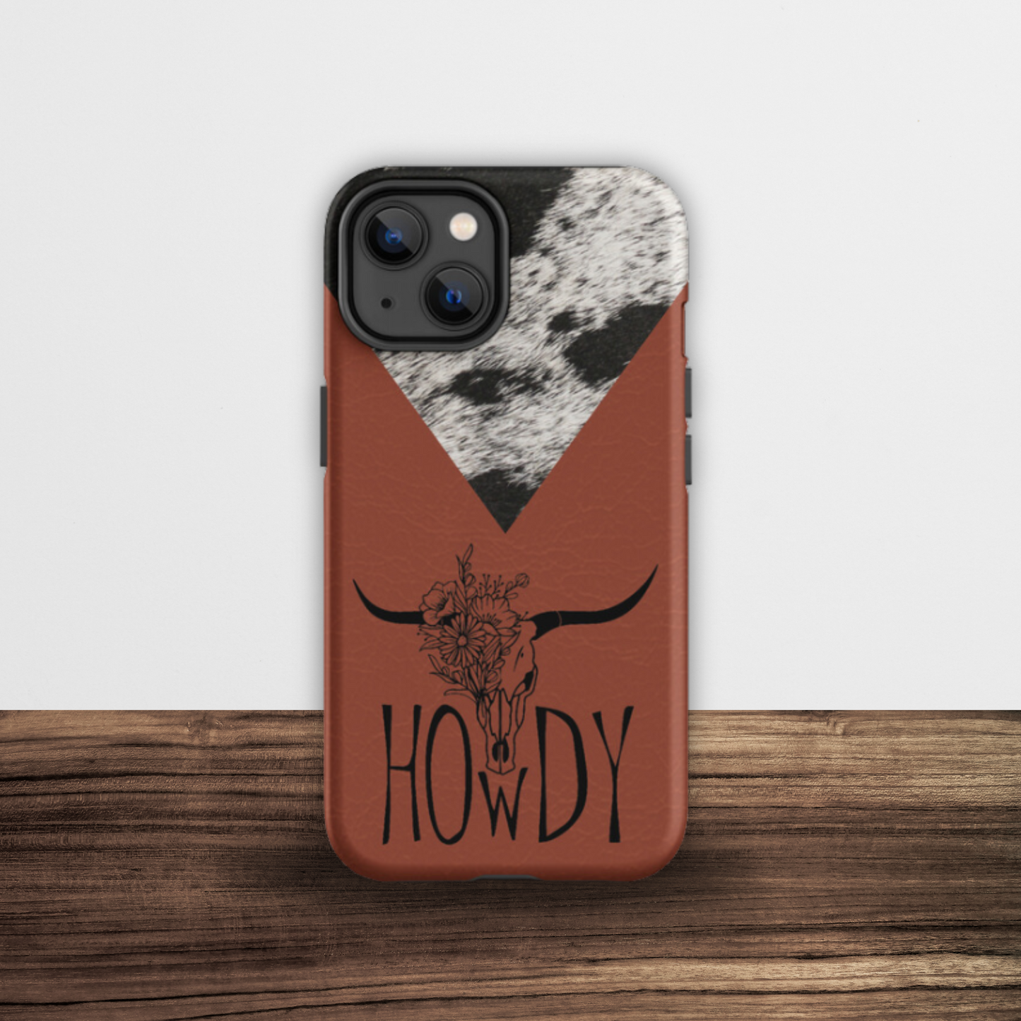 Howdy Tough iPhone Case - Burnt Orange