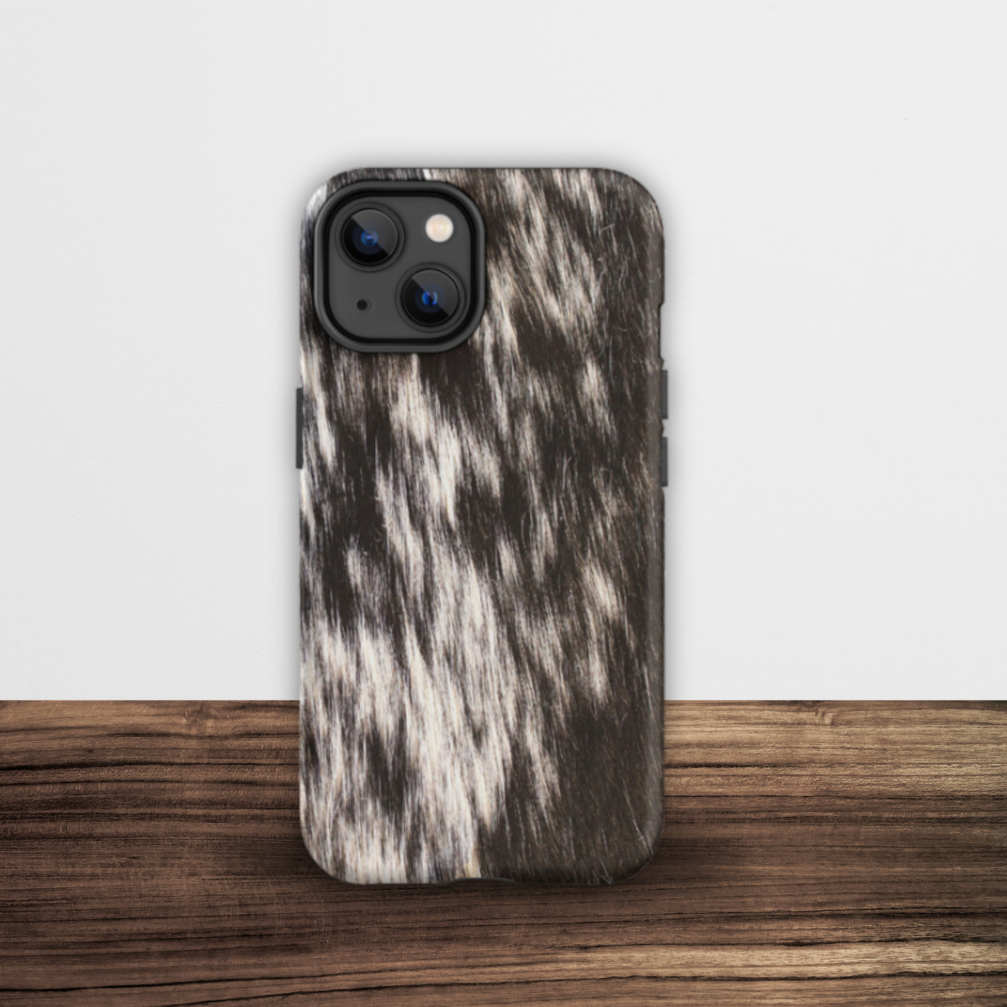 Printed Cowhide Tough iPhone Case - 1