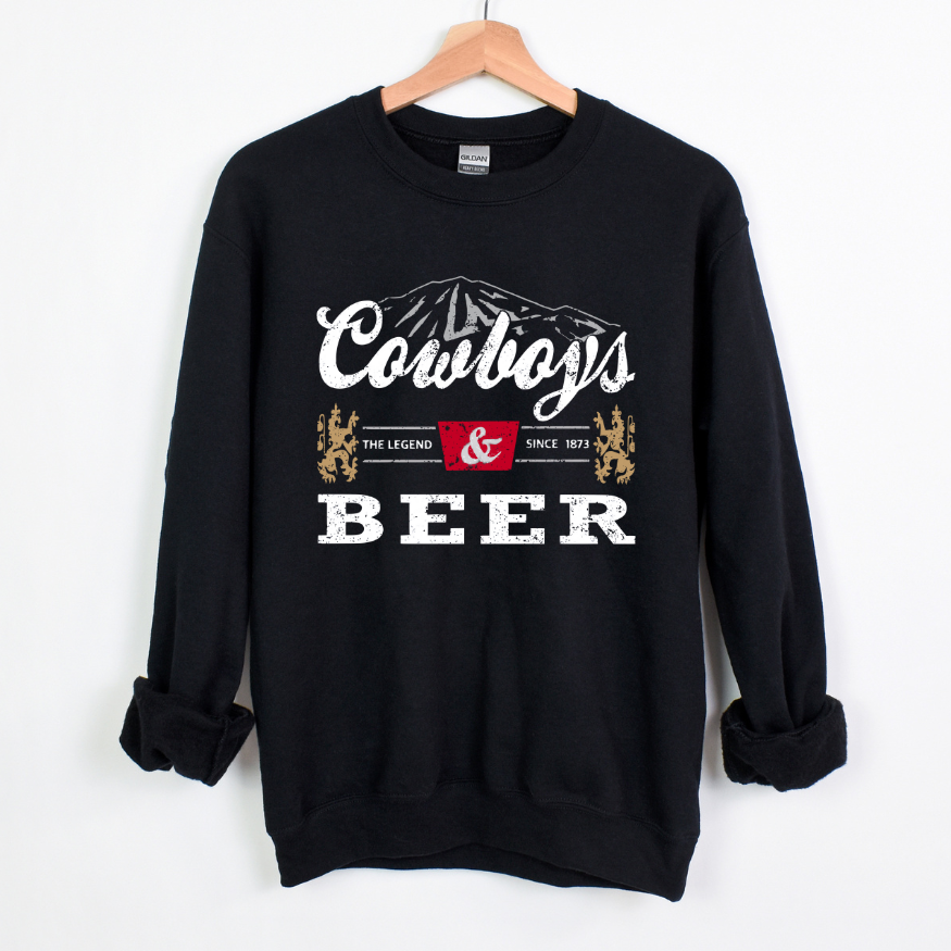 Cowboys and Beer Crewneck