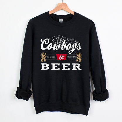 Cowboys and Beer Crewneck