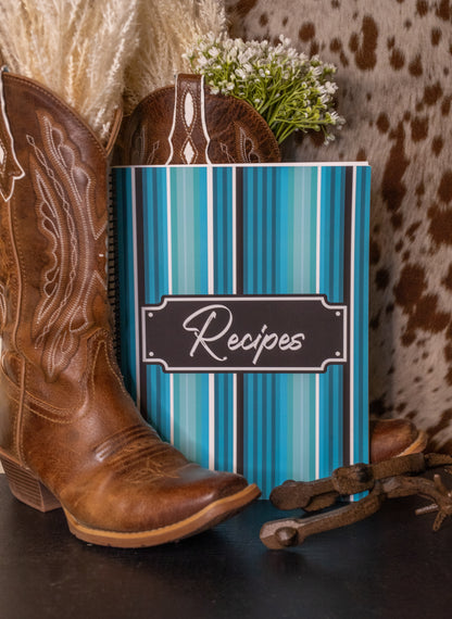 Recipe Book - Turquoise Serape