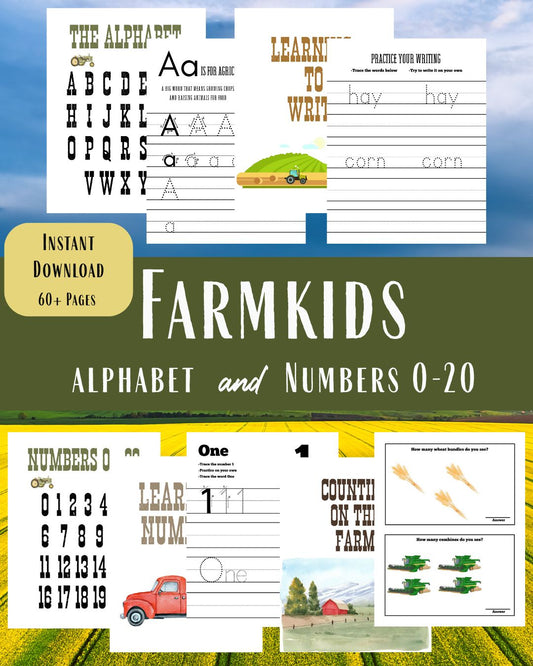 The Farmkids Workbook - Digital Download