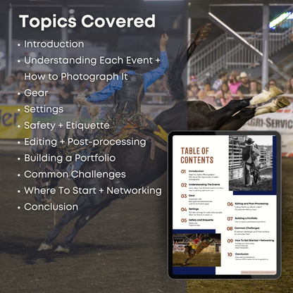 Beginners Guide to Rodeo Photography E-book