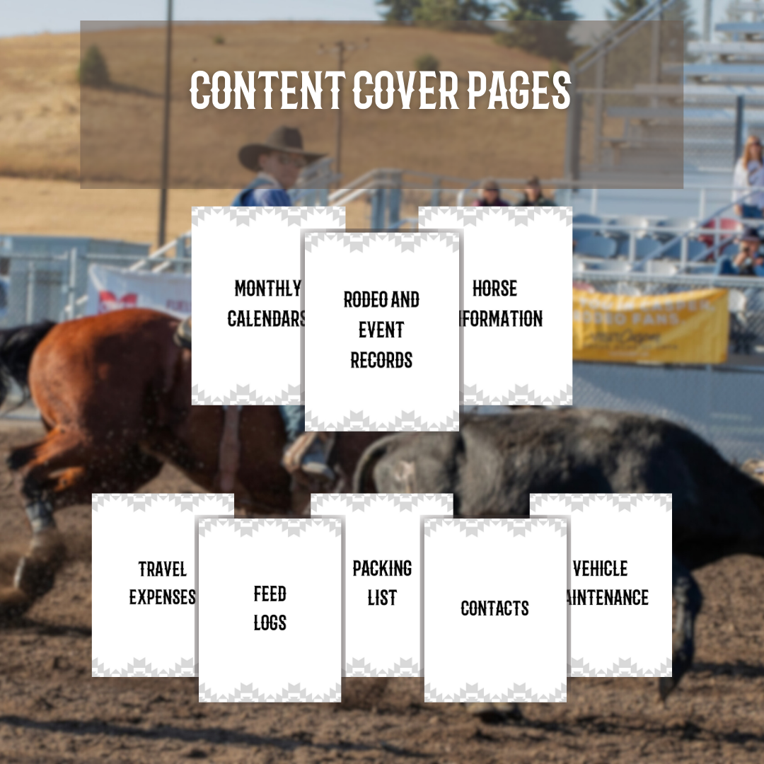 Printable Timed Event Rodeo Log Book/Pages – Gone Western Company