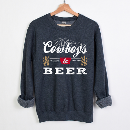 Cowboys and Beer Crewneck