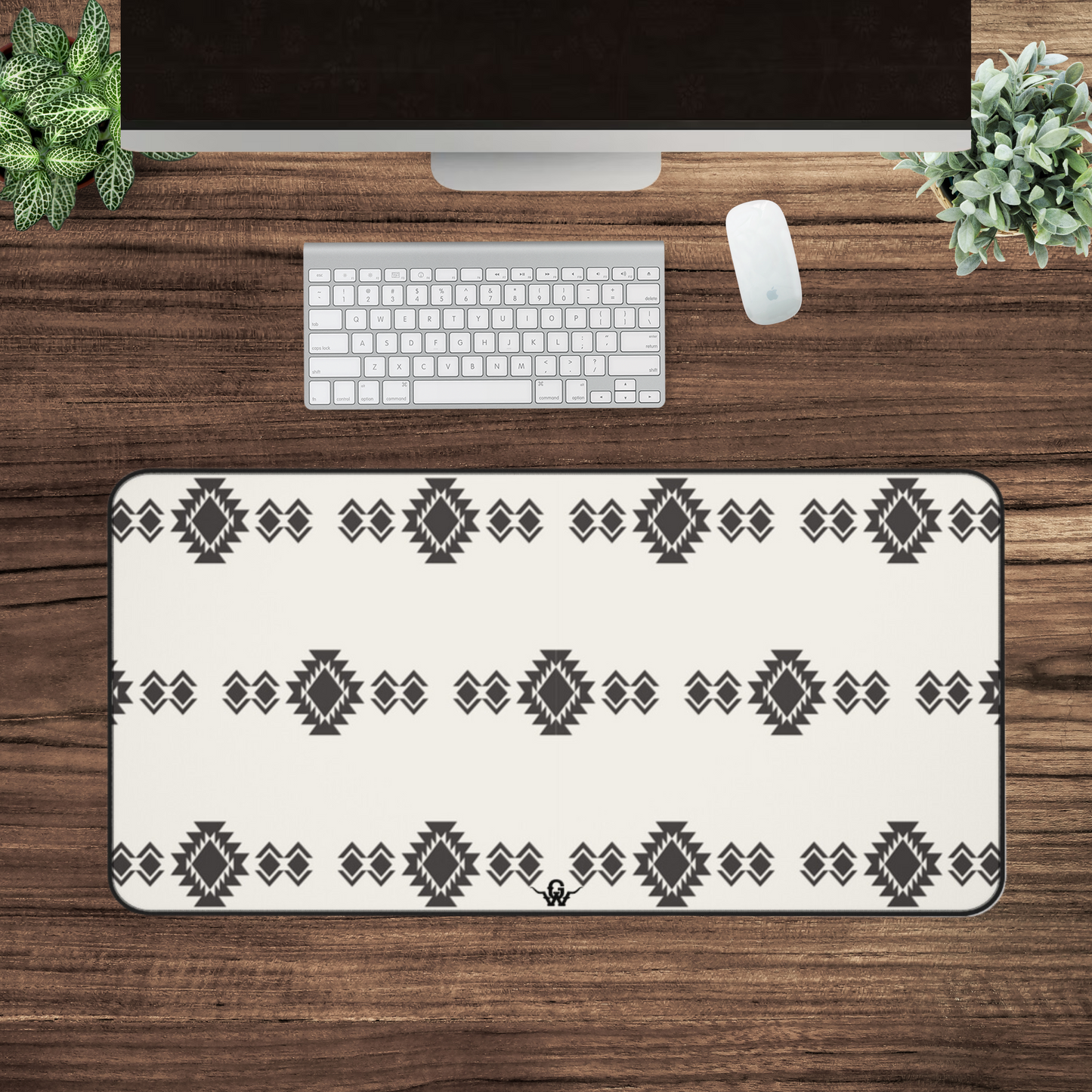 Black and White Navajo Desk Mat