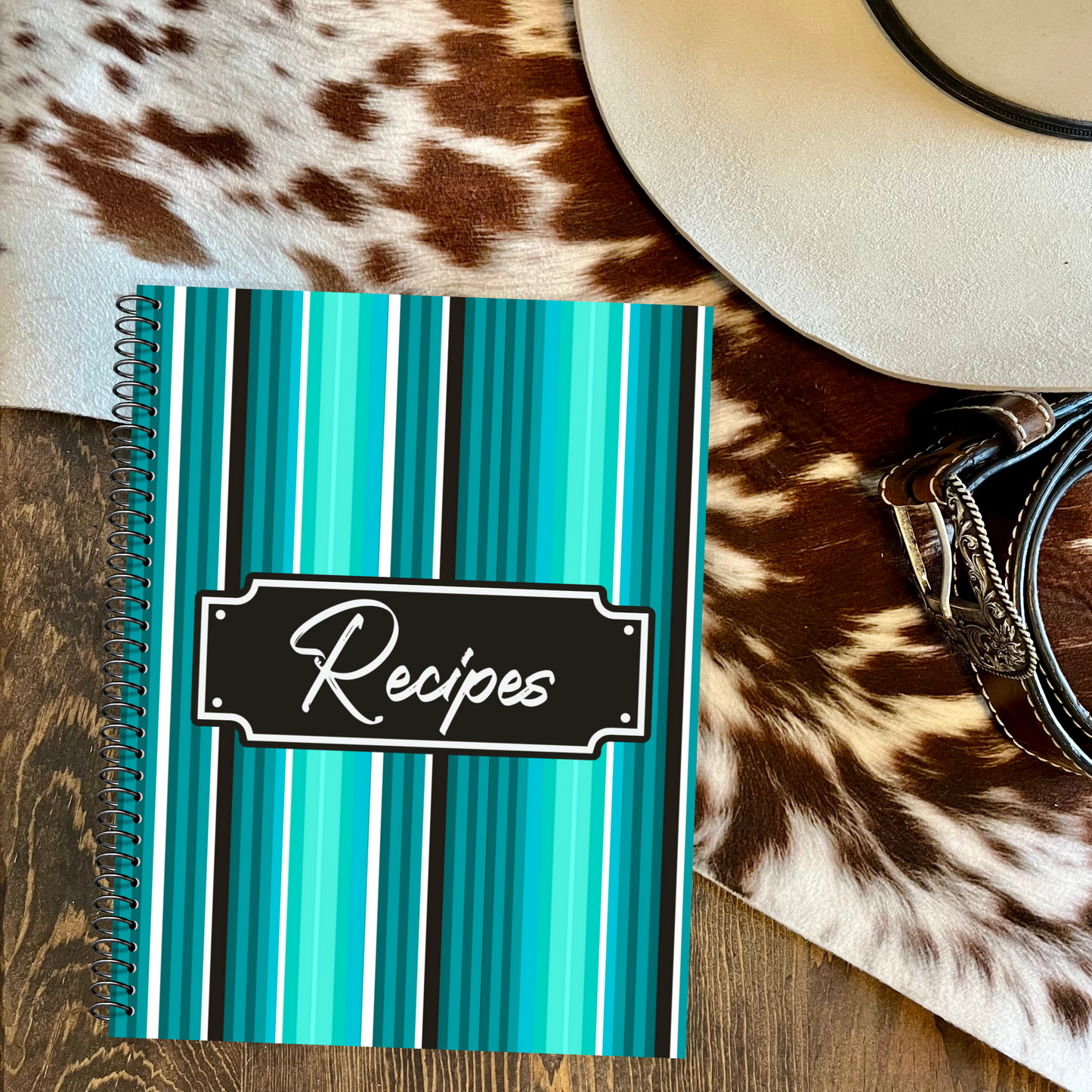 Recipe Book - Turquoise Serape