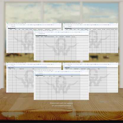 2026 Cattle Records Spreadsheet
