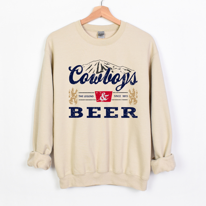 Cowboys and Beer Crewneck