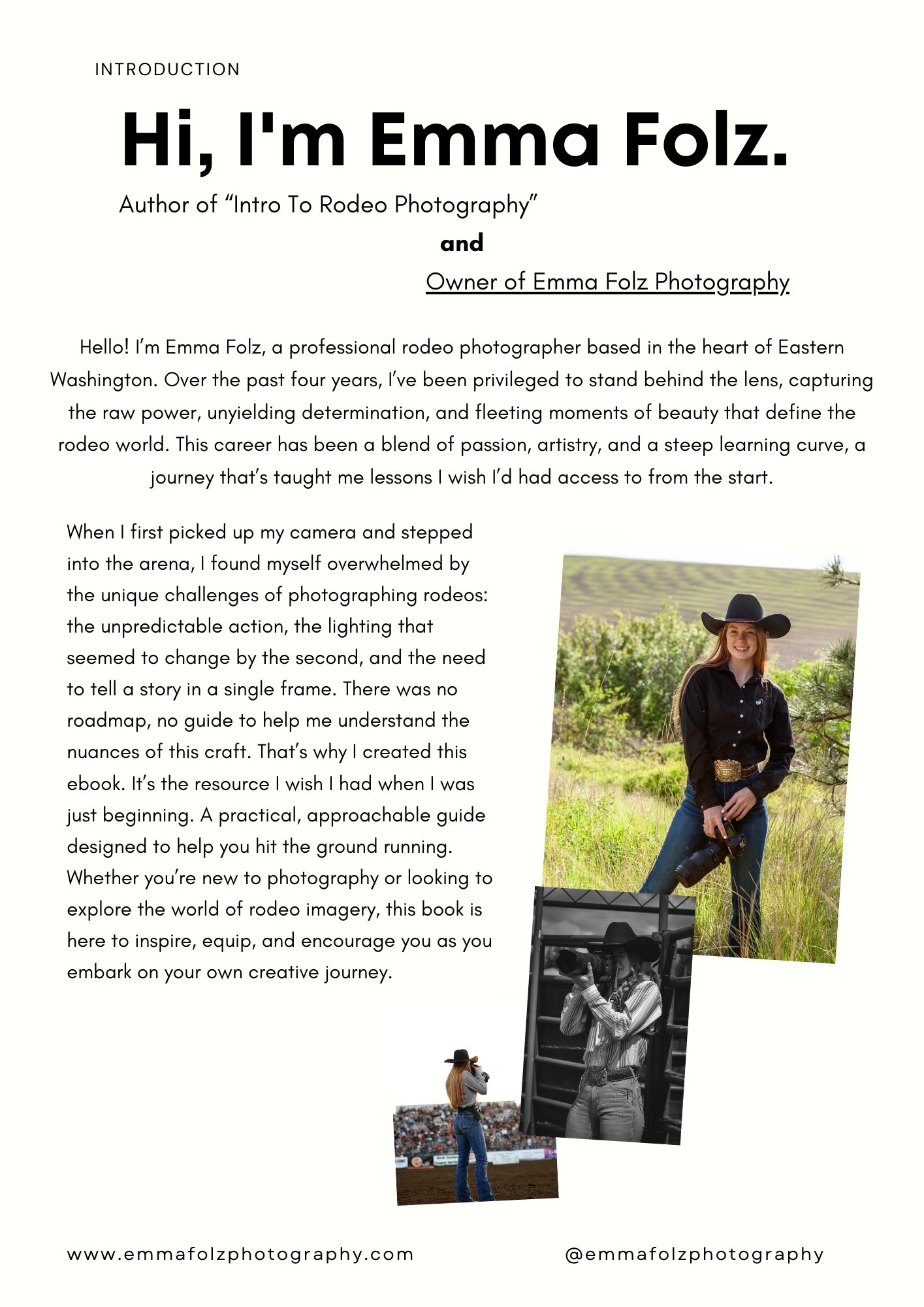 Beginners Guide to Rodeo Photography - E-book