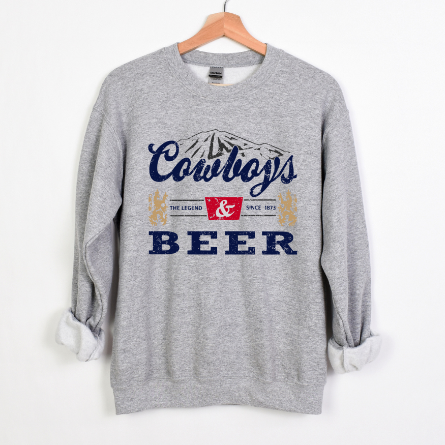 Cowboys and Beer Crewneck