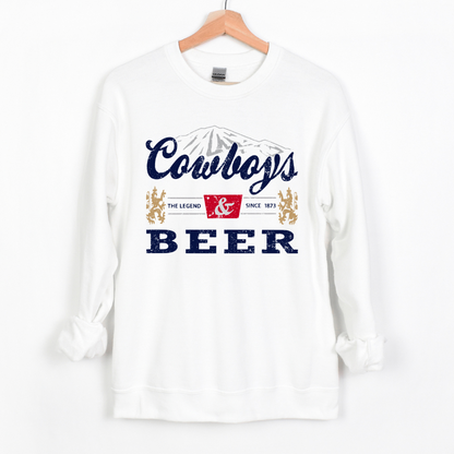 Cowboys and Beer Crewneck