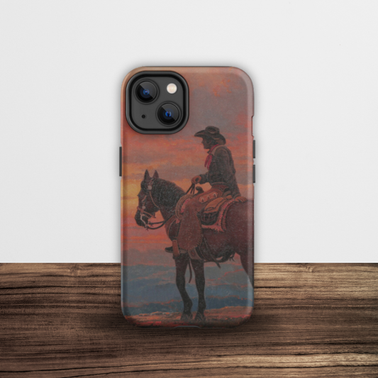 Sunset Cowboy - 2 Tough iPhone Case