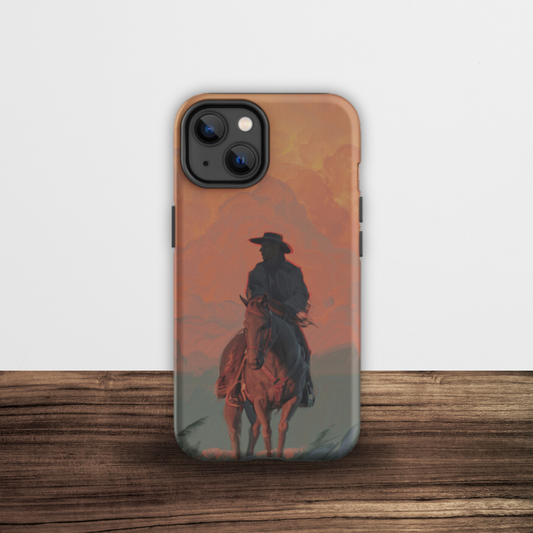 Sunset Cowboy Tough iPhone Case