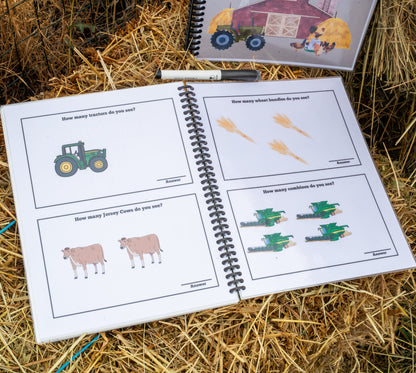 The Farmkids Alphabet and Numbers 0-20 - Dry Erase Workbook