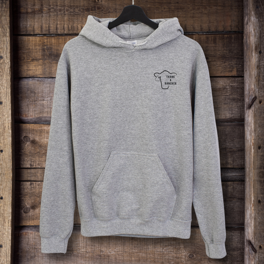 Thank a Rancher Steer Head Hoodie