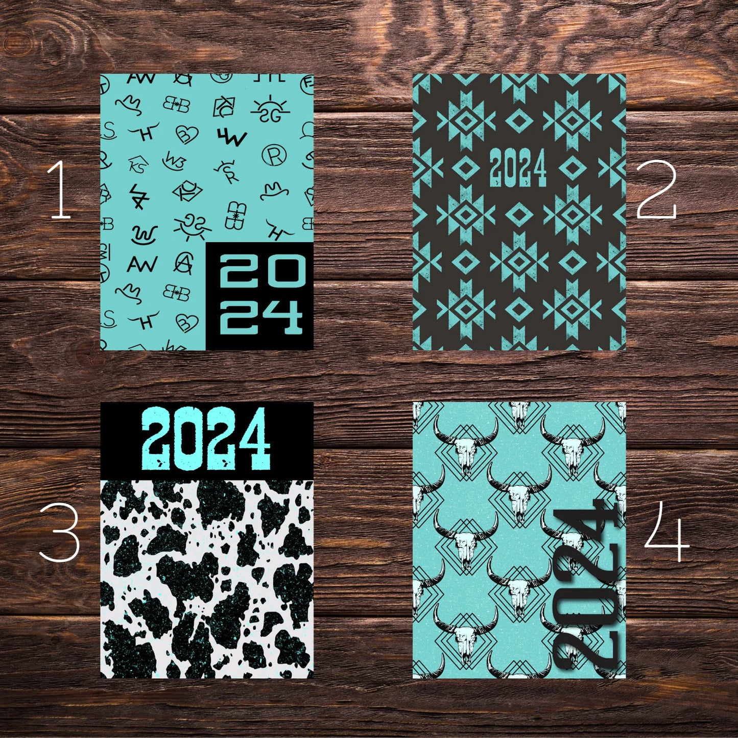 2024 Western Turquoise Daily Planner